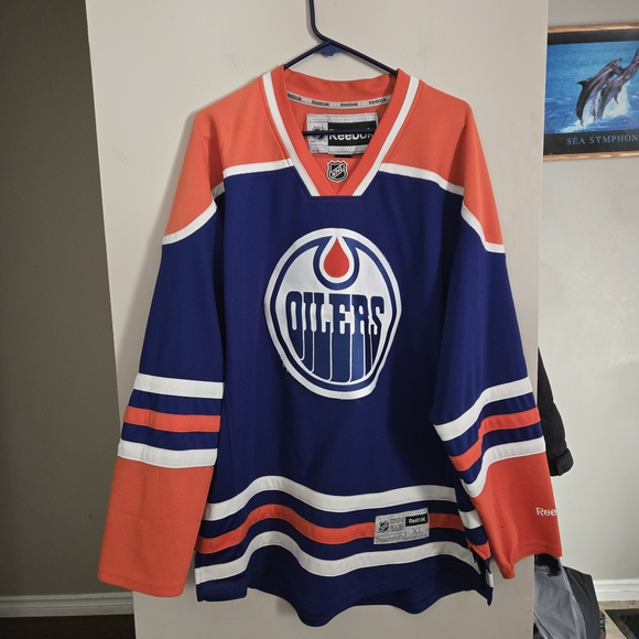 Reebok Other - Reebok Edmonton Oilers Blue & Orange NHL Jersey Breakaway XL